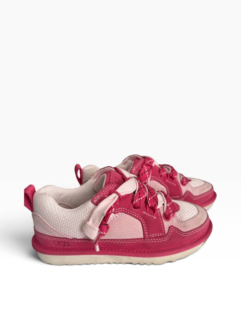 UGG Pink and Light Pink Kids Sneakers Size 2